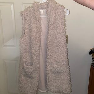 Faux fur vest from Francesca’s